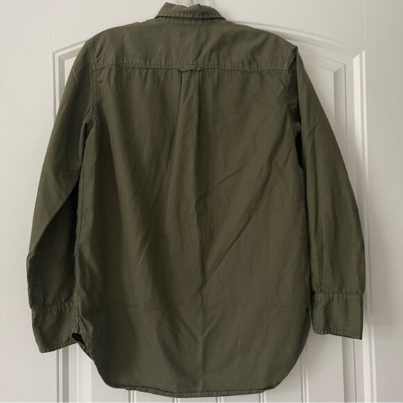 J.Crew Green Fatigue Button-Up - Picture 2 of 3
